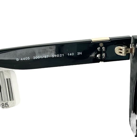 Burberry NEW Black Cat Eye BE4405 Grey Lense Chunky Designer - Picture 10 of 13